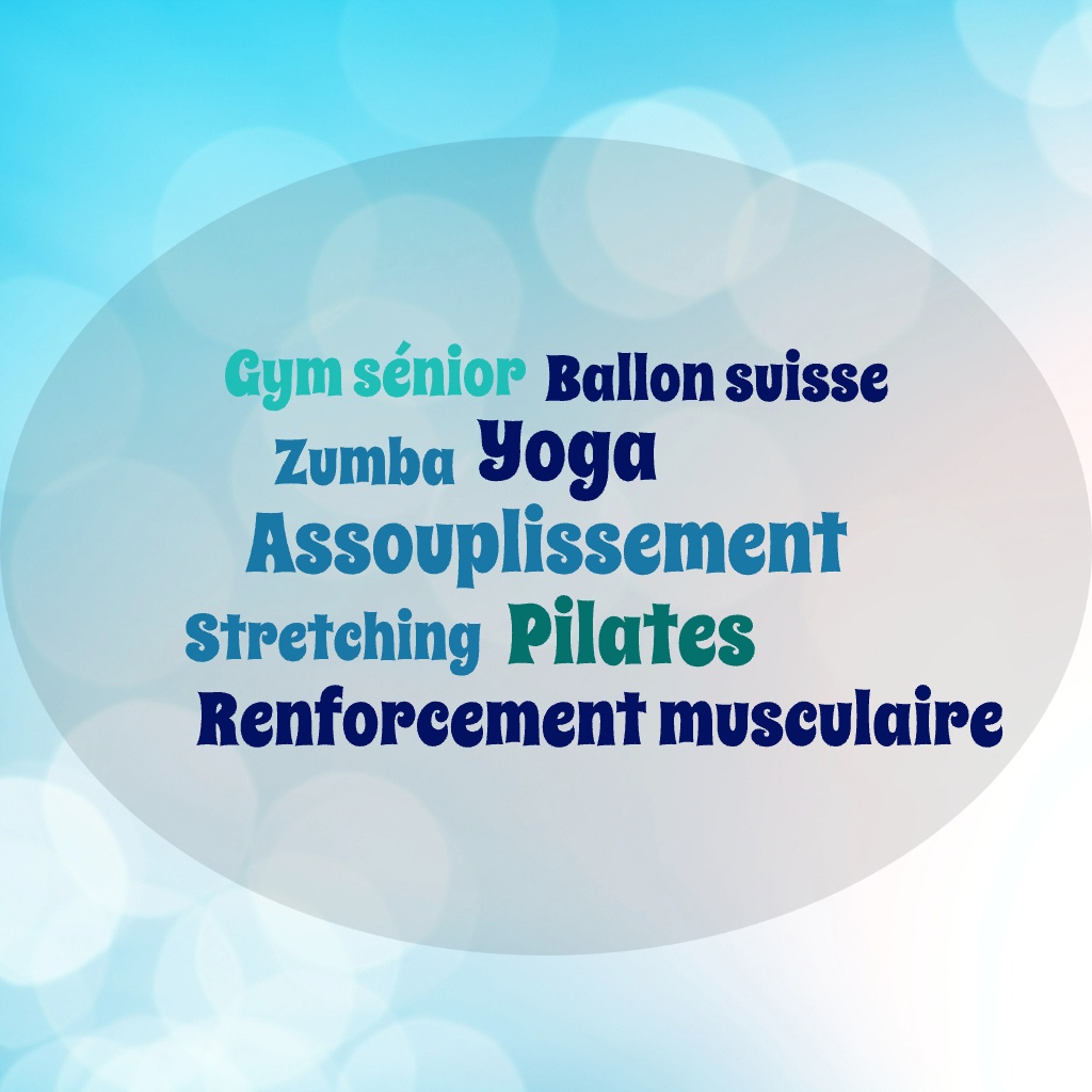 Cours de gym, zumba, Pilates, Yoga, senior, ballon, stretching...INSCRIPTIONS OUVERTES !