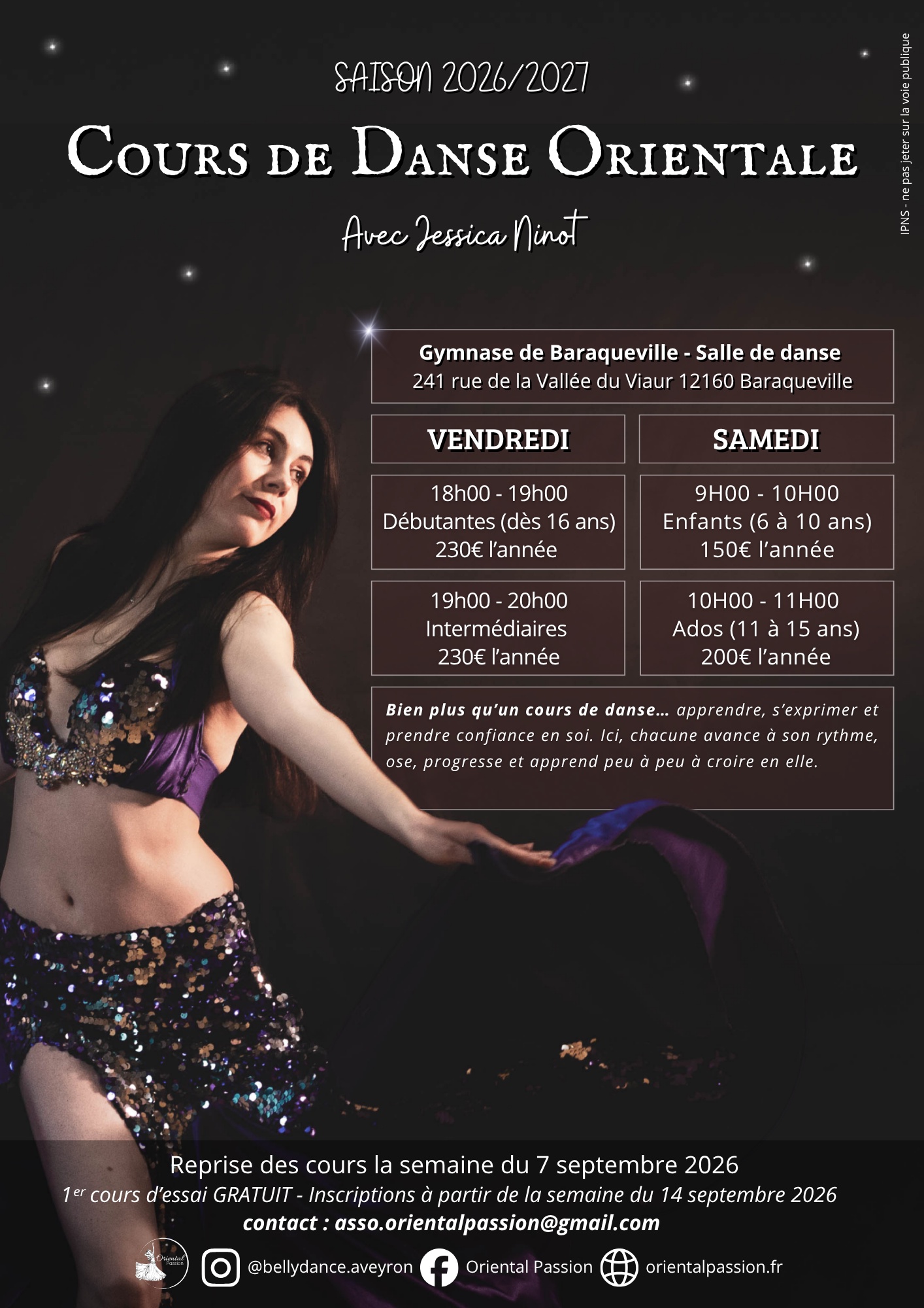 Rentrée des Cours de Danse Orientale