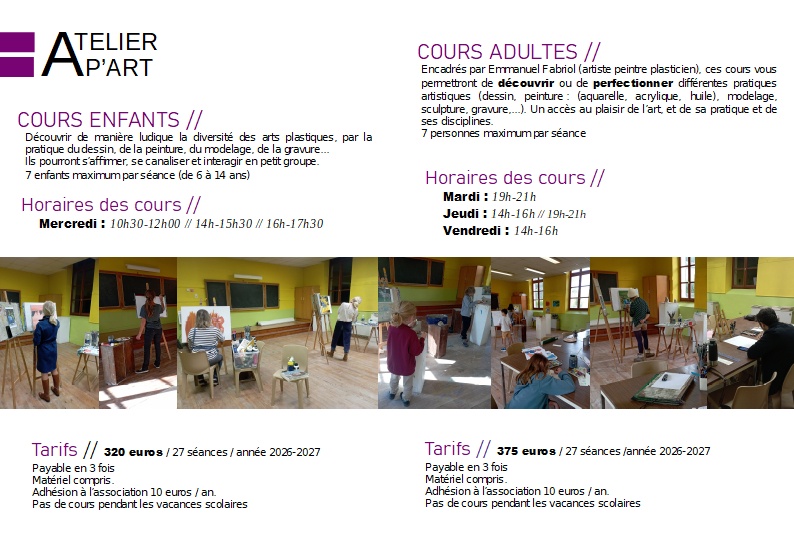 cours d'art plastique Dolomieu